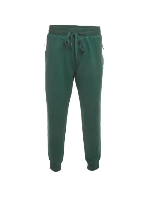 Dolce & Gabbana Pre-Owned drawstring jersey track pants Green 1401556