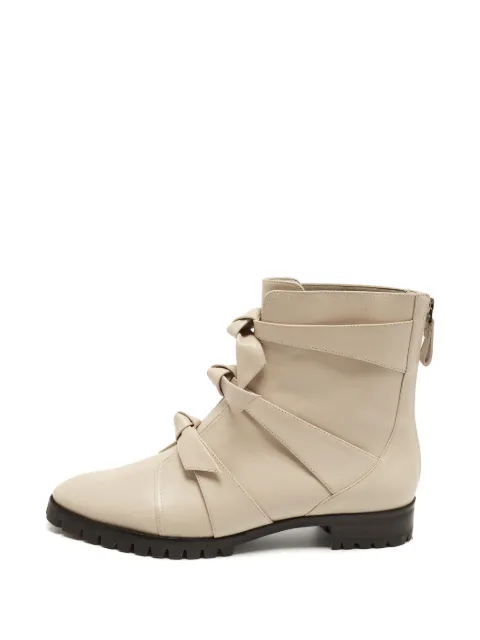 Alexandre Birman Lolita bow-detail ankle boots Neutrals 1377754