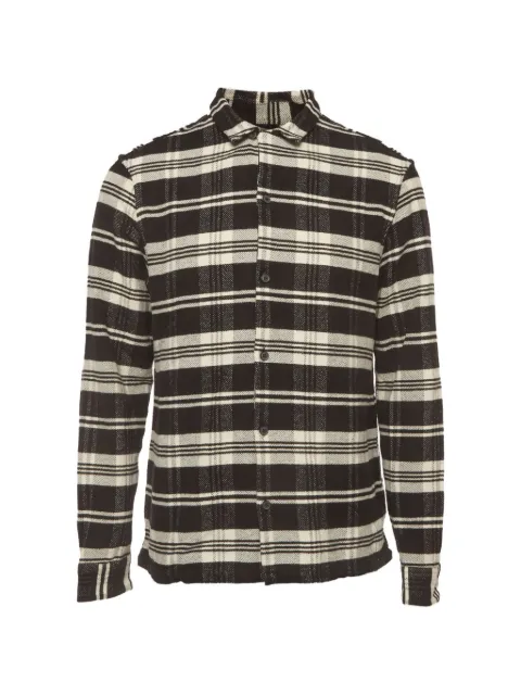 AllSaints Cervino plaid shirt Black 1388543