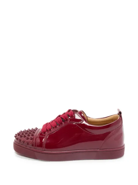 Christian Louboutin Pre-Owned Louis Junior Spikes leather sneakers Red 1156272