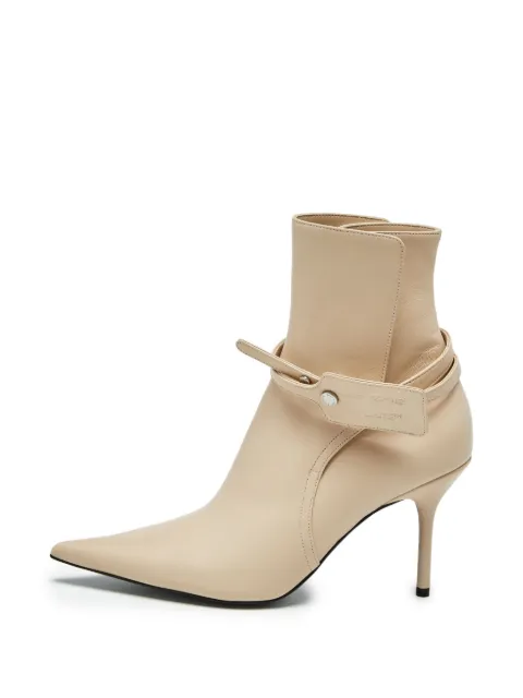 Off-White Pre-Owned Allen leather ankle boots Neutrals 1387700