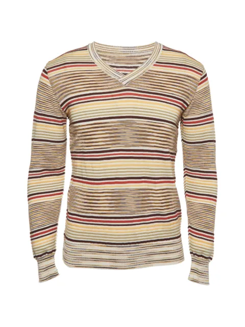 Missoni striped rib-knit sweater Neutrals 1363147