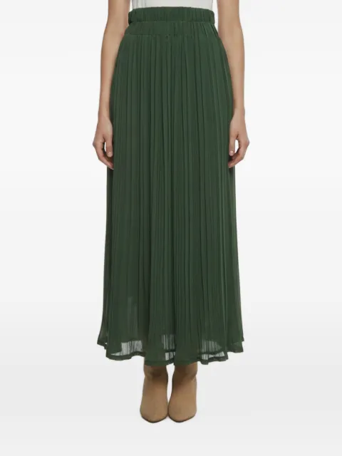 P.A.R.O.S.H. plissé-crepe midi skirt Green 1395083