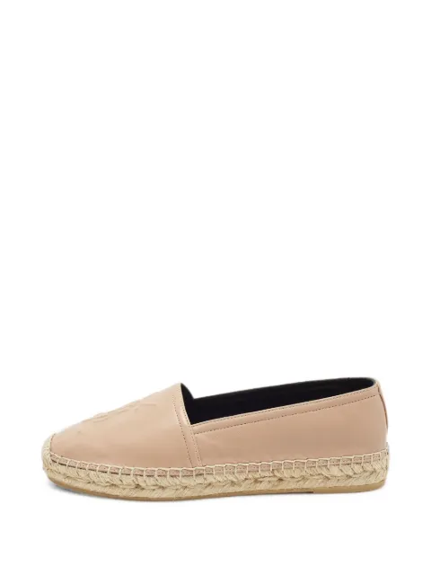 Saint Laurent Pre-Owned Cassandra espadrille flats Neutrals 1381536