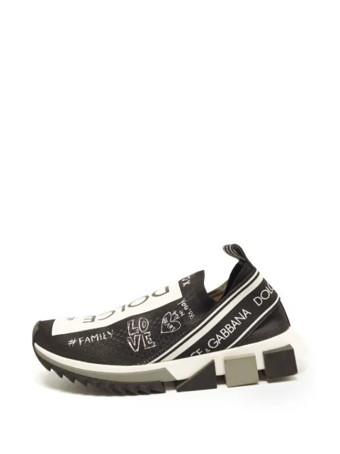 Dolce & Gabbana Pre-Owned Sorrento logo sneakers Black 1386086