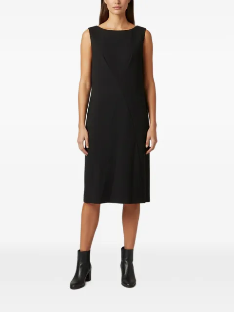 Escada Pre-Owned sleeveless seam-detail midi dress Black 1342402