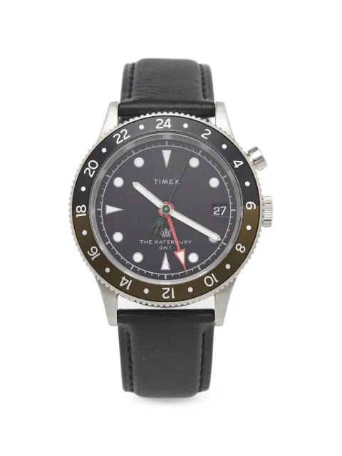 TIMEX The Waterbury GMT 42mm watch Black 1403555