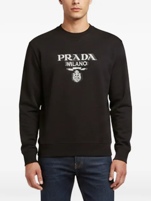 Prada Pre-Owned 2020 intarsia sweater Black 1383220