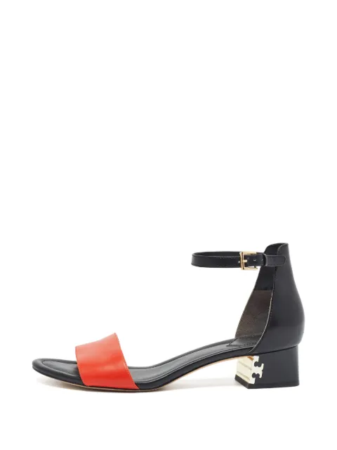 Carolina Herrera Vintage Ankle-strap block-heel sandals Black 1393518