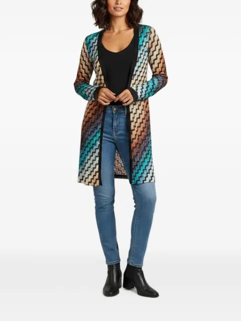 Missoni Pre-Owned ZigZag knit cardigan Black 1393479
