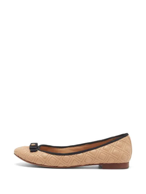 Tory Burch Marion quilted ballet flats Neutrals 1399318