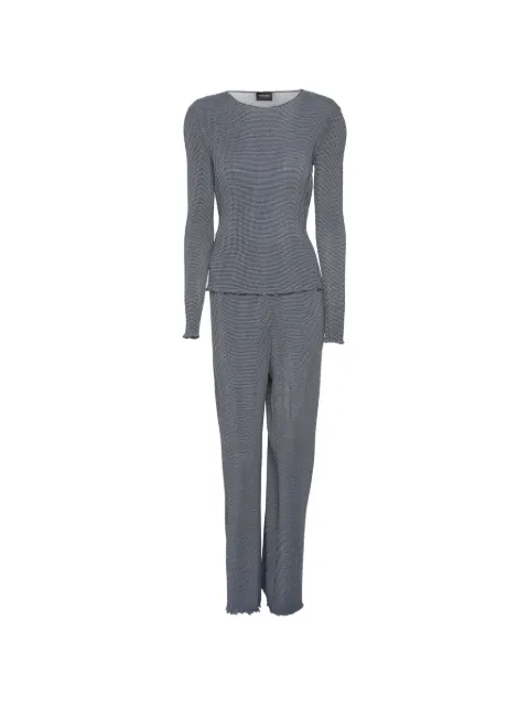 Giorgio Armani Pre-Owned crew-neck and T-shirt and trousers set Blue 1327357