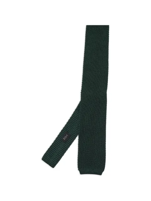 Carolina Herrera Vintage logo-patch tie Green 1398619