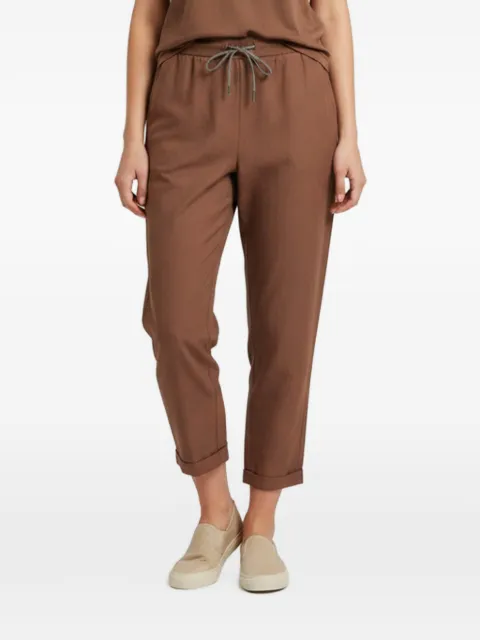 Fabiana Filippi drawstring-waist trousers Brown 1344857