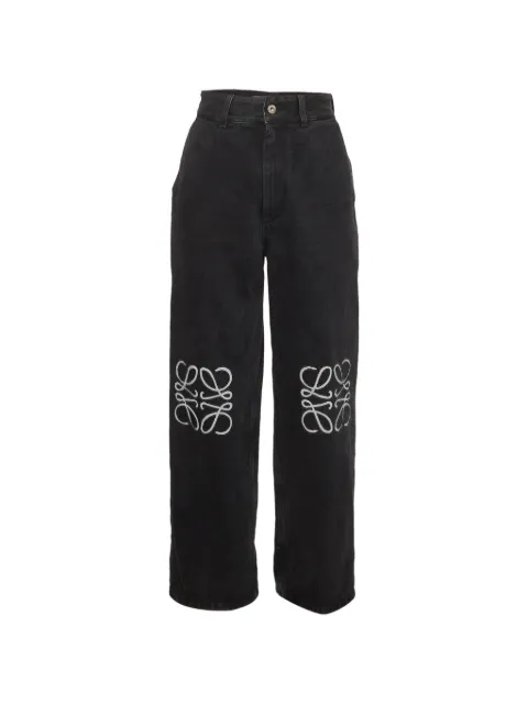 Loewe Pre-Owned Anagram wide-leg jeans Black 1370511