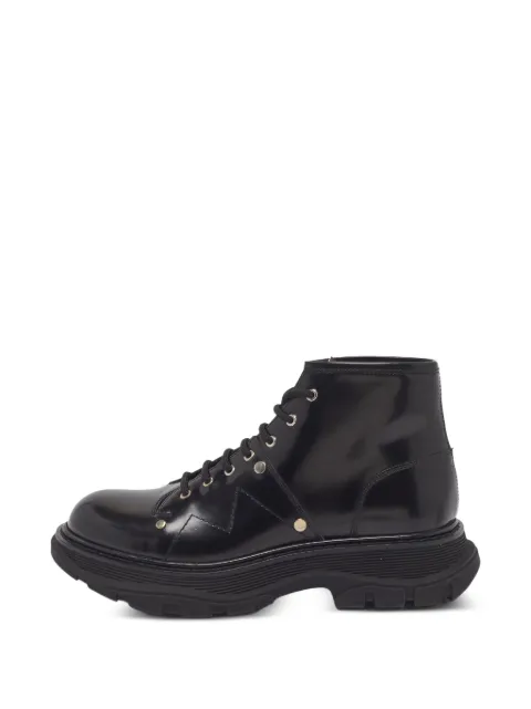 Alexander McQueen Pre-Owned Tread lace-up combat boots Black 1377888
