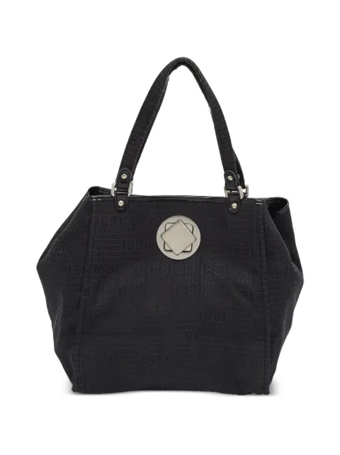 Cerruti 1881 jacquard-fabric tote bag Black 1381001