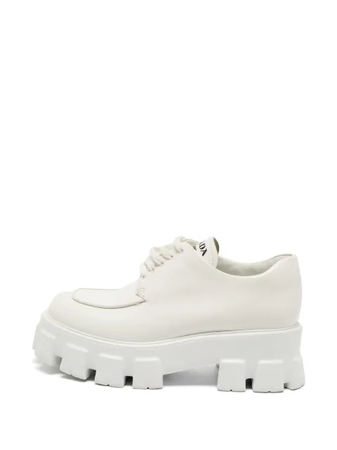 Prada Pre-Owned Monolith lace-up shoes White 1383525