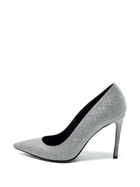 Balmain Pre-Owned Daphne pointed-toe pumps Grey 704114