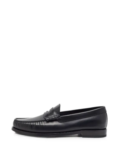 Celine Pre-Owned slip-on leather loafers Black 1403443