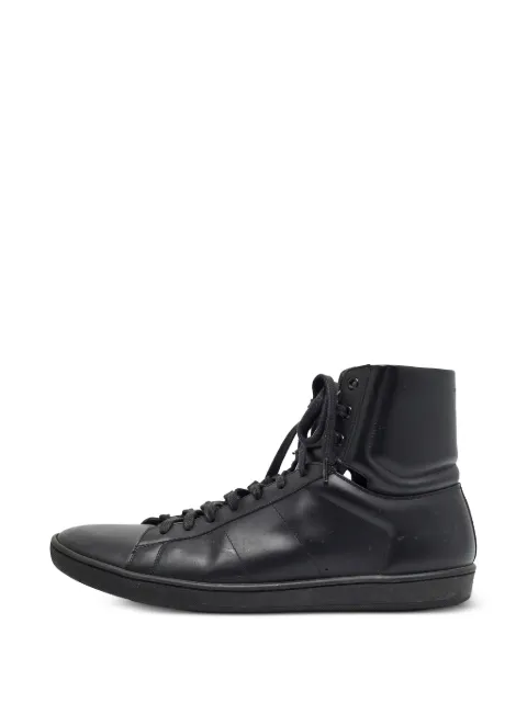 Saint Laurent Pre-Owned Court Classic high-top sneakers Black 1403082