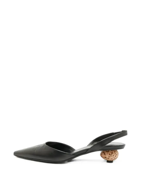 Loewe Pre-Owned Petal slingback pumps Black 1383926
