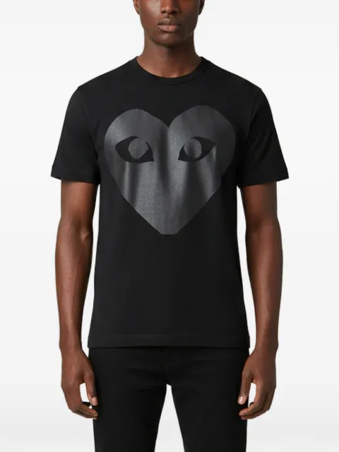 Comme Des Garçons Play graphic-print jersey T-shirt Black 1384426