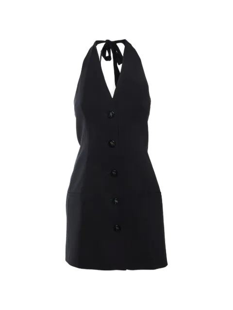 The Attico Isabel halter-neck mini dress Black 1390756