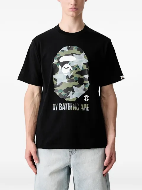 A BATHING APE® Sta Over Print 1st Camo camouflage-print T-shirt Black 0ZXTEM023101Q