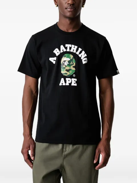 A BATHING APE® camo cotton T-shirt Black 0ZXTEM004101Q