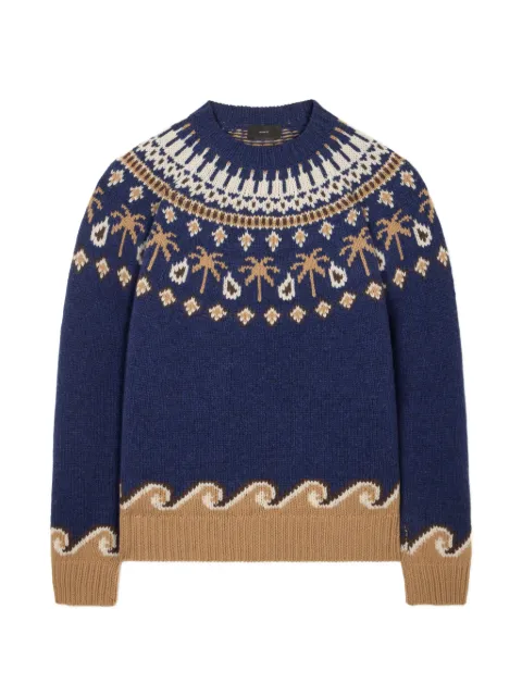 Alanui Sweet Winter sweater Blue LMHE016E26KNI0014617