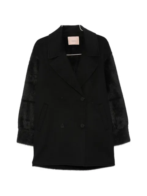 TWINSET double-breasted panelled jacket Black 262TP2490