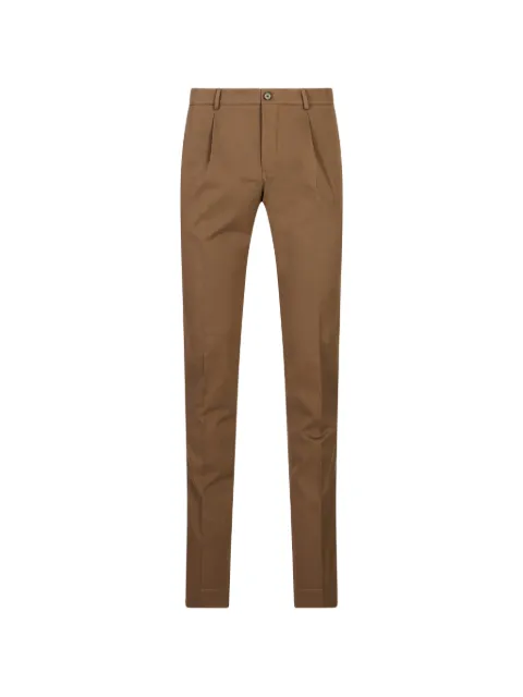 Incotex Pattern 54 pleated trousers Brown 1T001240414