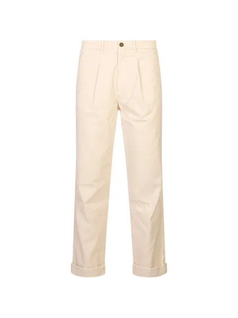 Mason's Pinces pleated turn-up trousers Neutrals 2PN3E8875CBE050