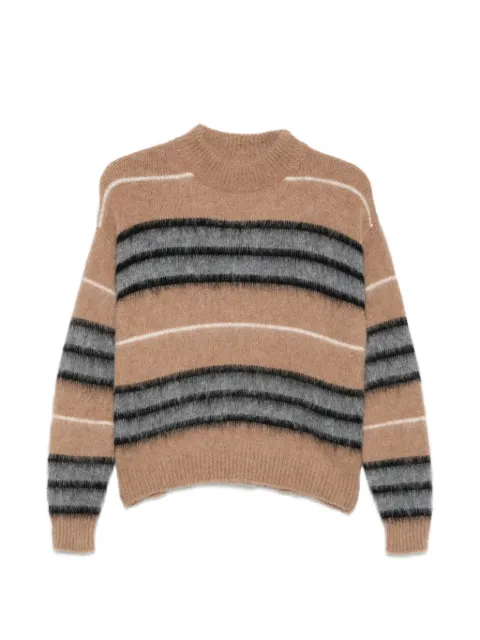I BLUES striped high-neck sweater Neutrals IBLBASTIA