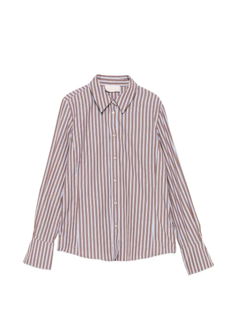 I BLUES vertical-stripe shirt Brown IBLVALLO