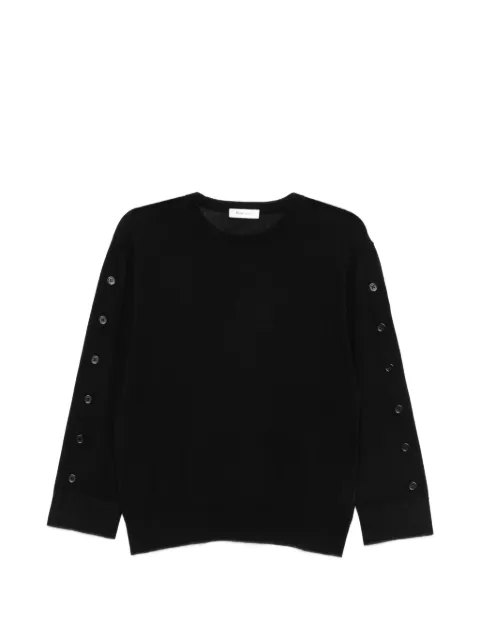 Kangra button-sleeve sweater Black 490101
