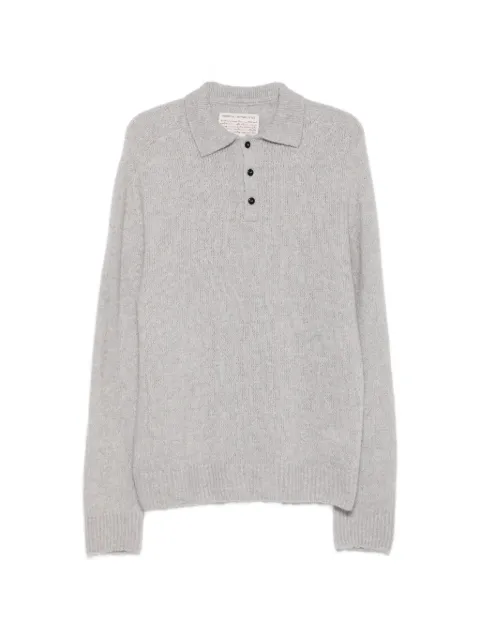 original vintage style Truman long-sleeve polo shirt Grey TRUMAN