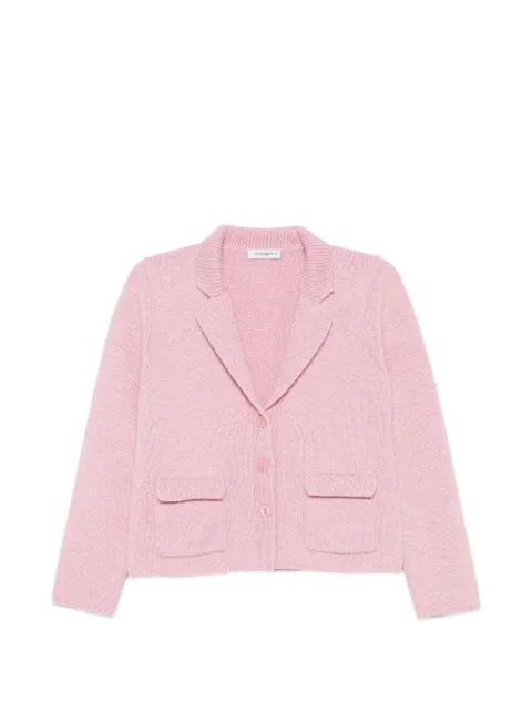 Kangra knitted notch-lapel jacket Pink 474034