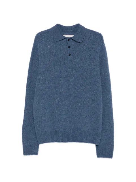 original vintage style Truman knitted polo shirt Blue TRUMAN