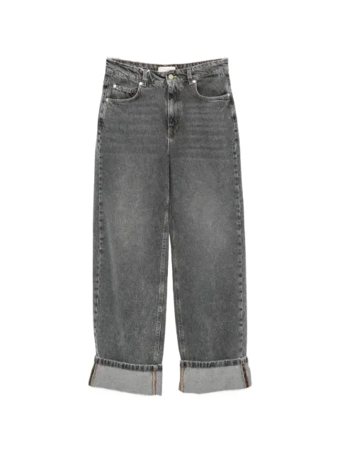 I BLUES Jeanne wide-leg turn-up jeans Grey IBLJEANNE