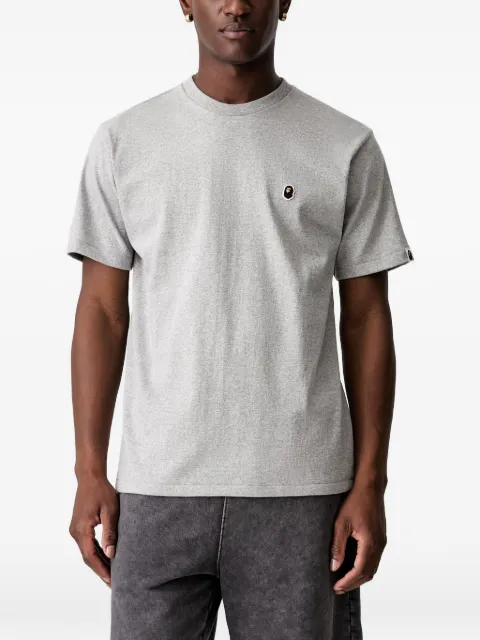 A BATHING APE® One Point Ape Head patch T-shirt Grey 001TEM301003M