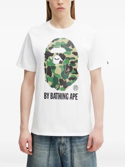 A BATHING APE® Ape Head logo-print T-shirt White 0ZXTEM005101Q