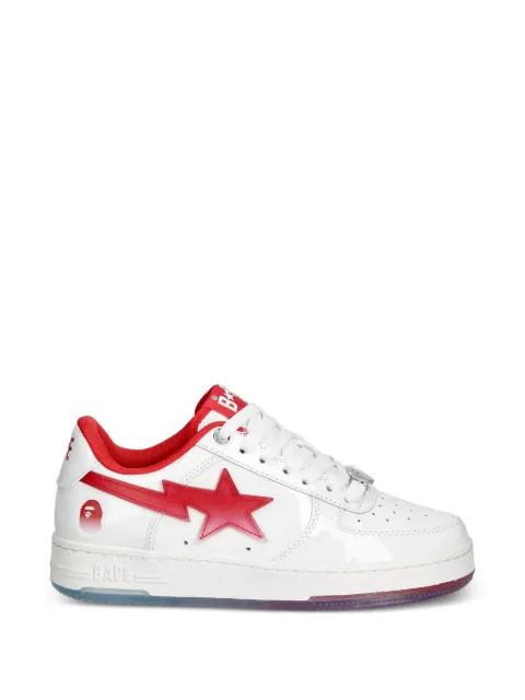 A BATHING APE® BAPE STA patent leather sneakers White 0ZXSHW304912Q
