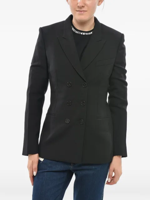 Stella McCartney double-breasted peak-lapel blazer Black 583558SNB38