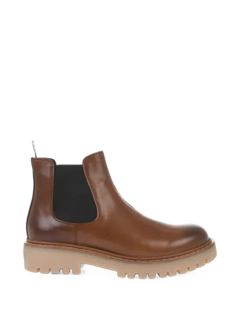Prada leather lug-sole Chelsea boots Brown 2TE211070