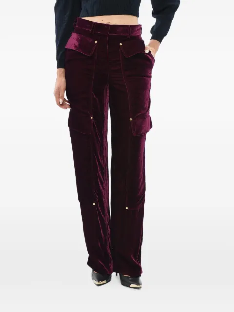 Stella McCartney velour cargo pants Red 640042SJB245201