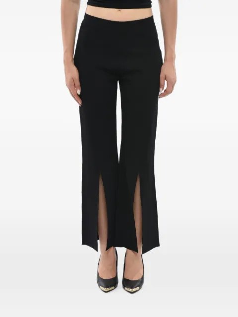 Stella McCartney slit-detail elasticated-waist trousers Black 600767S2076