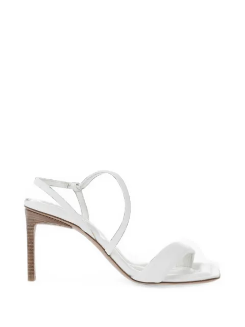 Jacquemus Limone square-toe sandals White 22E221FO0214000