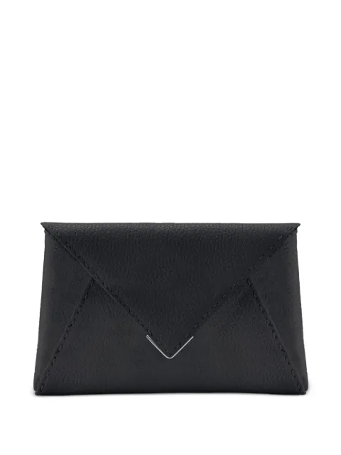 Tyler Ellis Lee Pouchet pebbled leather clutch bag Black T250PL013P